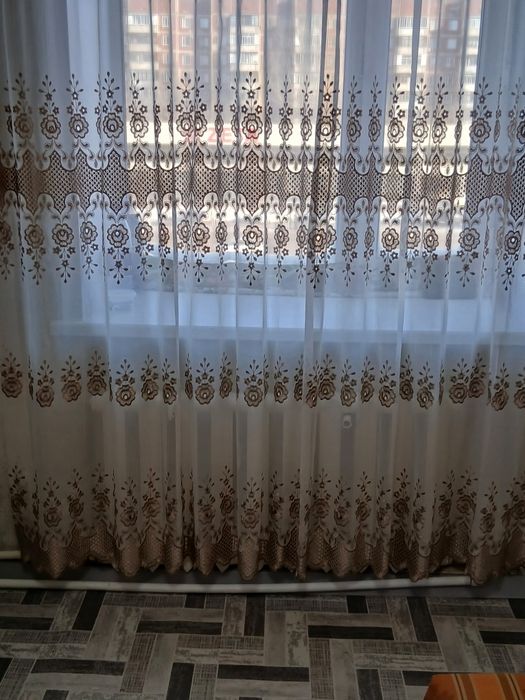 Тюль  с вышевками