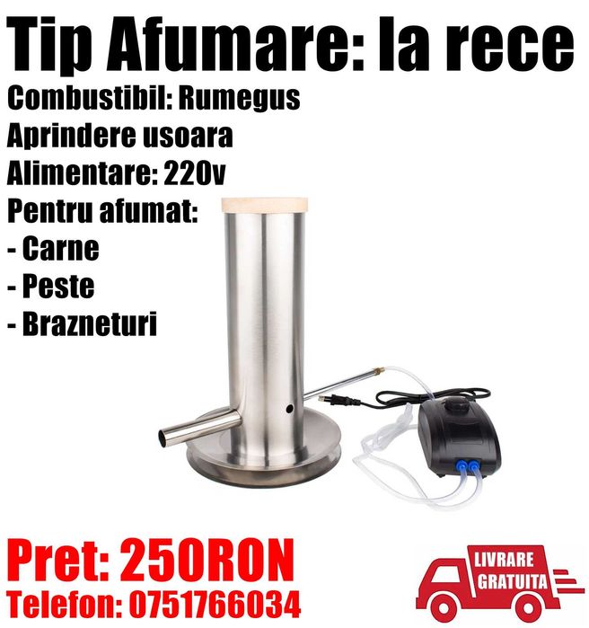 Generator Fum Rumegus Afumare Rece Afumatoare Carnat Carne Clisa CJ