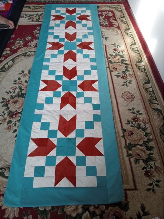 Құрақ көрпе қолмен тігілген