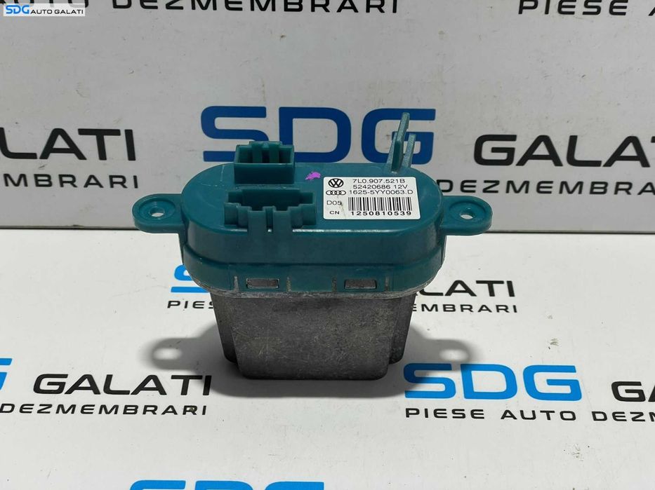 Modul Releu Rezistenta Motoras Ventilator Aeroterma Bord Volkswagen Touareg 7L 2003 - 2010 Cod 7L0907521B [L3358]