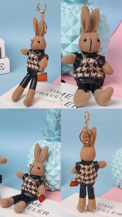 Милый модный брелок-зайчик для сумки