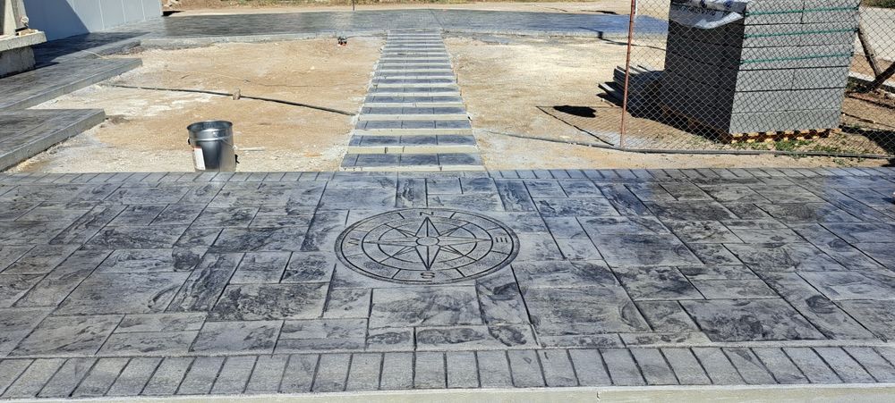 Щампован бетон .