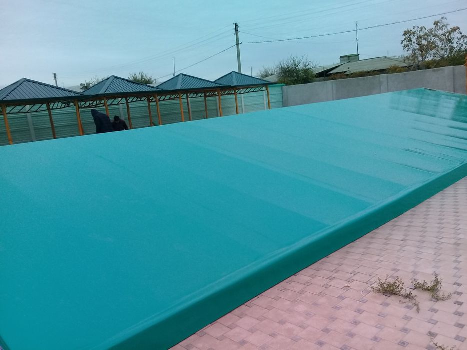 Банер  бассейн  навес  и  баннер  установка