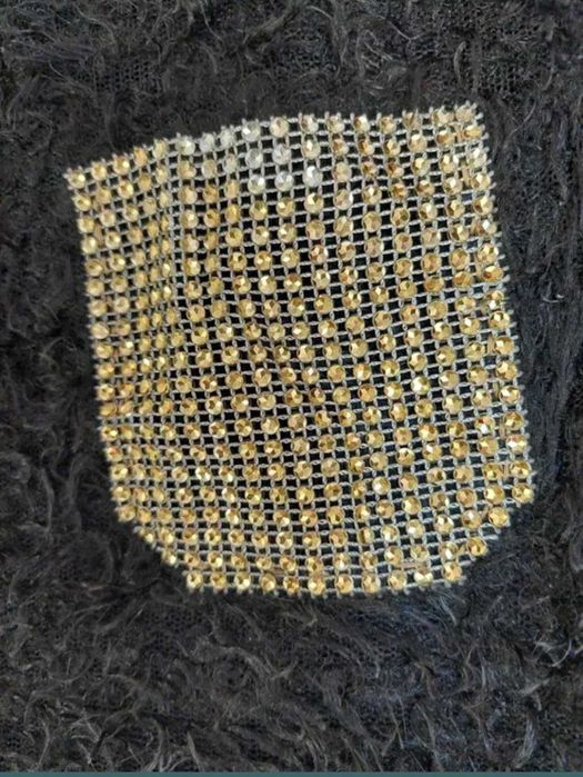 Pulover subțire trendy  pufos cu pietricele