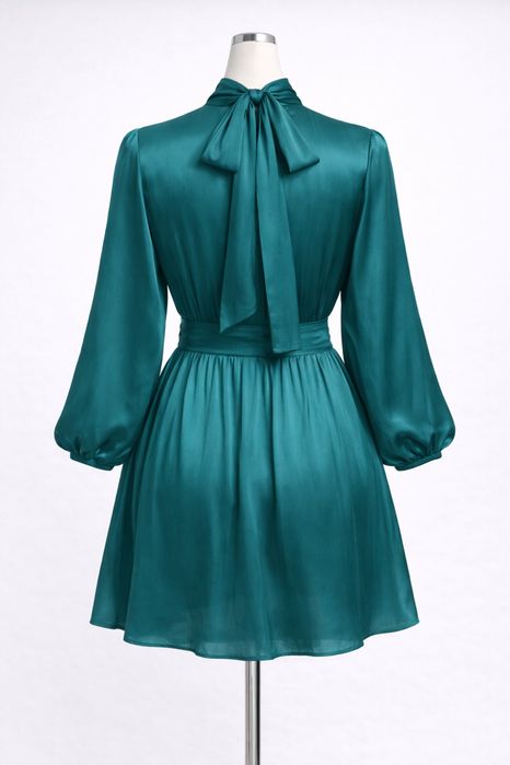 Рокля ZARA – изумрудено зелено