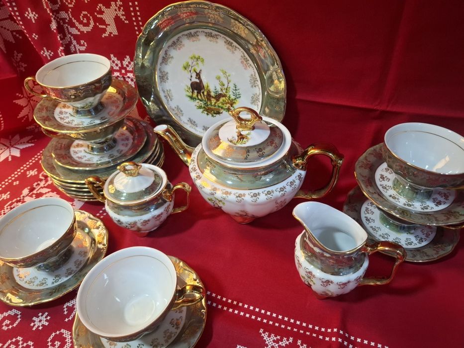 Сервиз чайный, Чехия, "Охота"