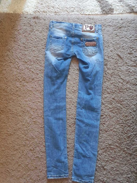 Оригинални дънки с ниска талия philipp plein xs-s