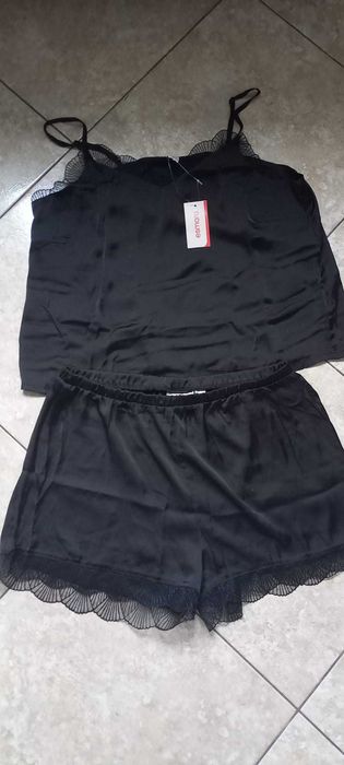 Pijama de seara dama din saten ,cu eticheta ,M/38/40