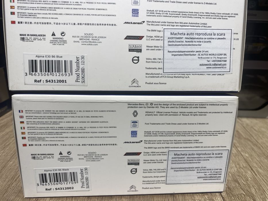 SOLIDO BMW E30 Alpina B6 3.5s machetă auto scara 1:43