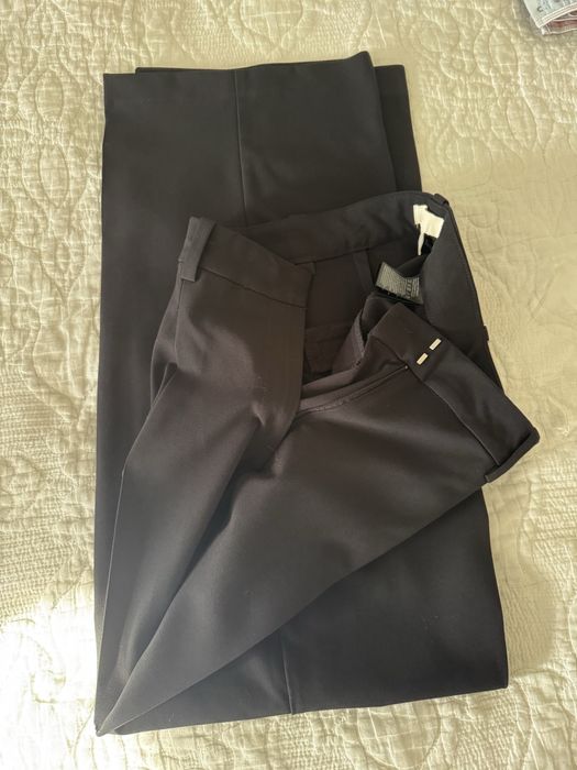 Черен елегантен дамски панталон HM