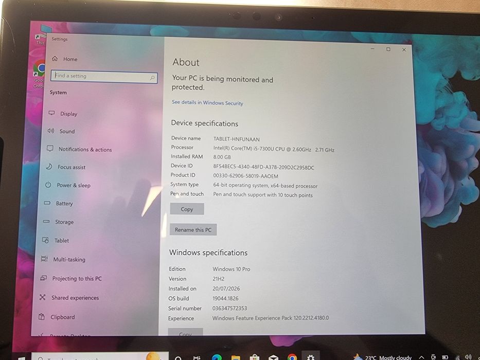 Microsoft surface pro 5
