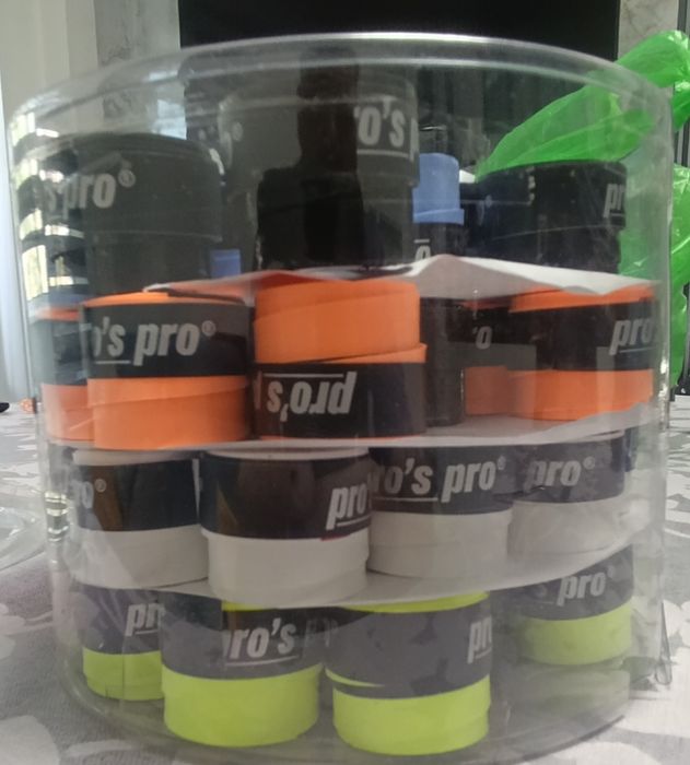 Нов еластичен грип за тенис ракета super tacky от pro's pro