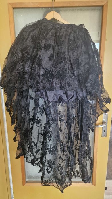 Черна пола, подходяща за косплей, хелоуин