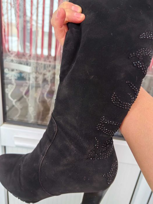 Қыстық замш етік