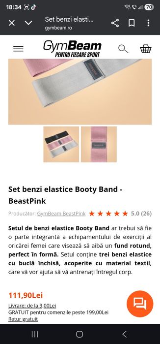Benzi elastice booty band