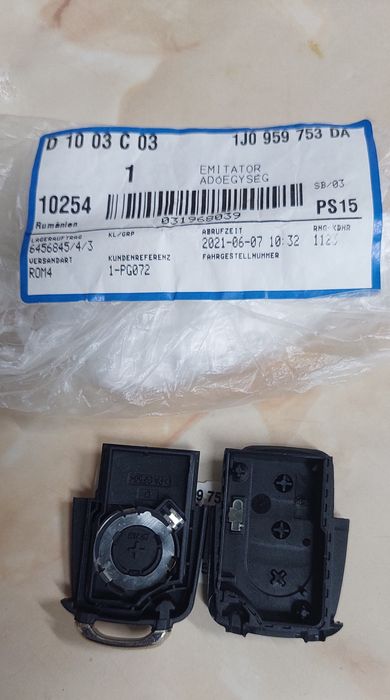 Carcasă cheie auto originală vw 1J0959753DA
