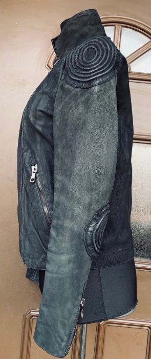 WHYRED Superba Geaca Fashion/Chic Runway Piele Gri Original Suedia