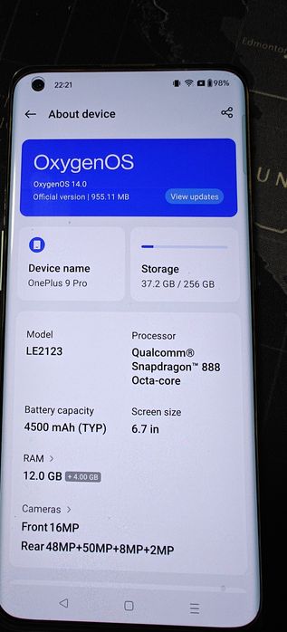 Vand Oneplus 1+ 9 Pro / 256GB / 12GB RAM