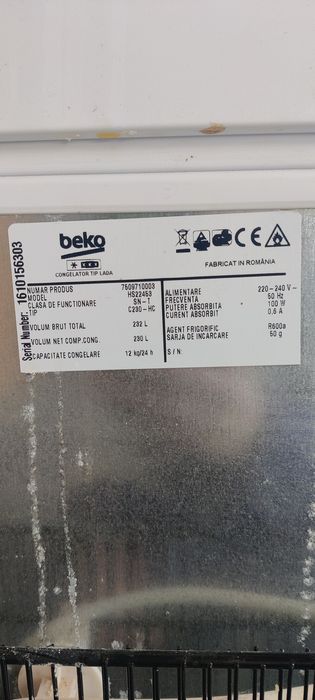 Lada frigorifica Beko