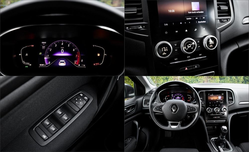 Renault Megane facelift~Bord digital~faruri full led~Euro 6~86368 km Reali~ car play