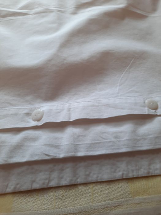 Set trei fete de perna din bumbac cu broderie sparta