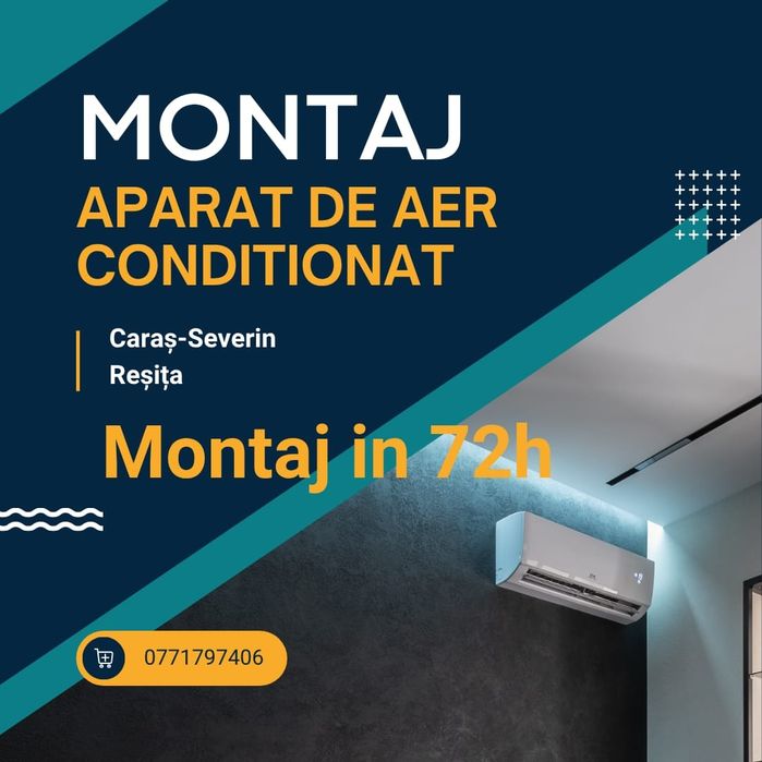 Montare clime/aparate de aer condiționat  în 72 h