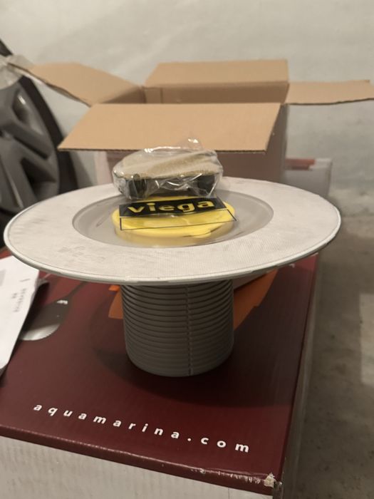 Наставка Виега с фланец и решетка за вграждане на плочка