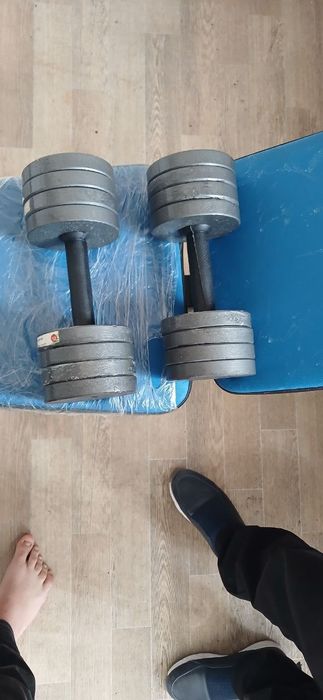 trenajyor skameyka va gantellar sotiladi sifatli baquvvat ganlet 12 kg