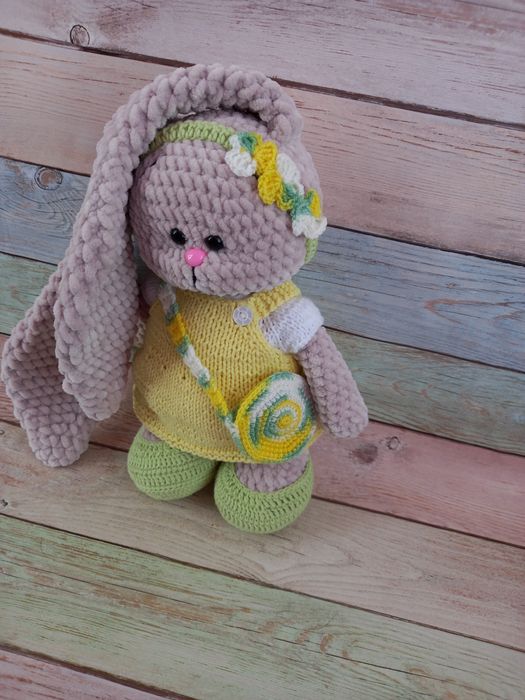 Плюшевая зайка, отличный подарок