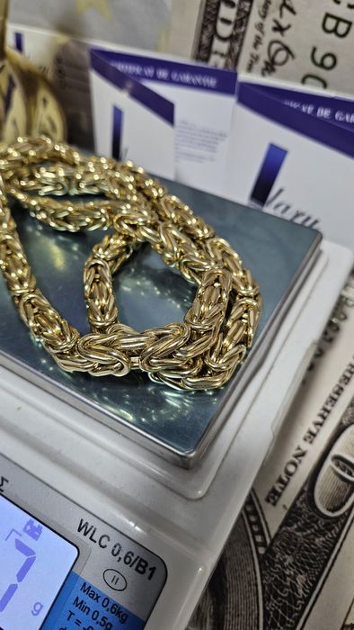 Lanṭ Aur 14 K.585.Model deosebit.Preṭ/gr 600 Lei