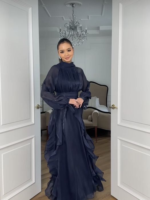 платье море