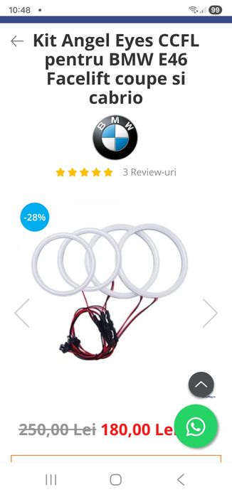 Angel Eyes e 46 coupe