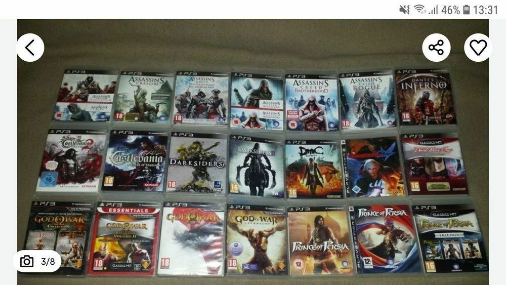 Vand colectie jocuri PS3 cu 30 ron bucata sau toate la 4999 ron