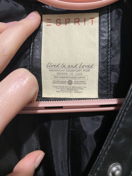 100% овча кожа яке Esprit XS – стилно biker яке