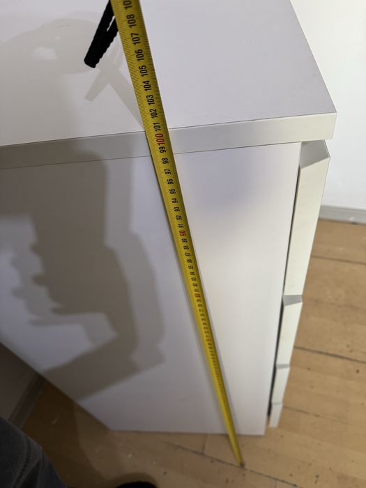 Comodă IKEA MALM - 4 sertare, Albă