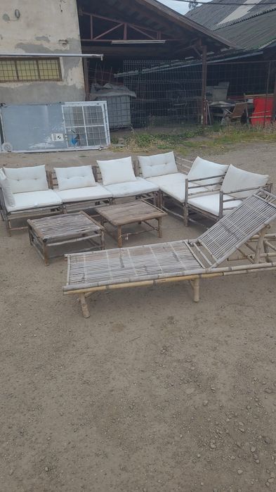 Set de bambus tot ce se vede în poza necesita lăcuit preț 1200lei