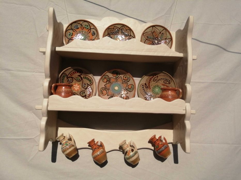 vand blidar din lemn cu 2 polite