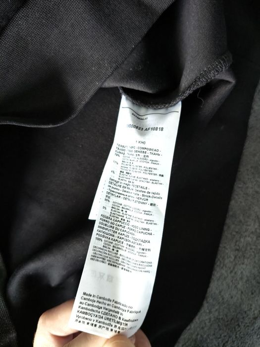 Armani Exchange hanorac unisex negru cu logo brodat mărimea S nou