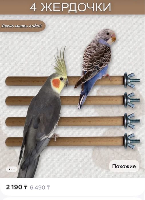 Продам два попугая с клетками