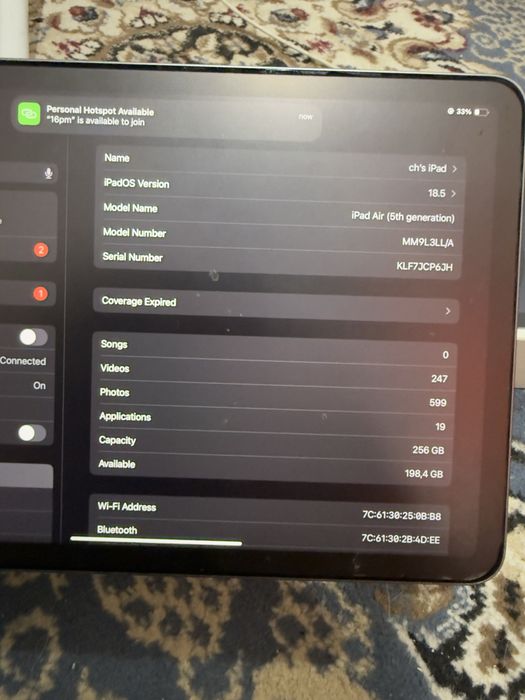 iPad Air 5 256 ГБ, Space Gray