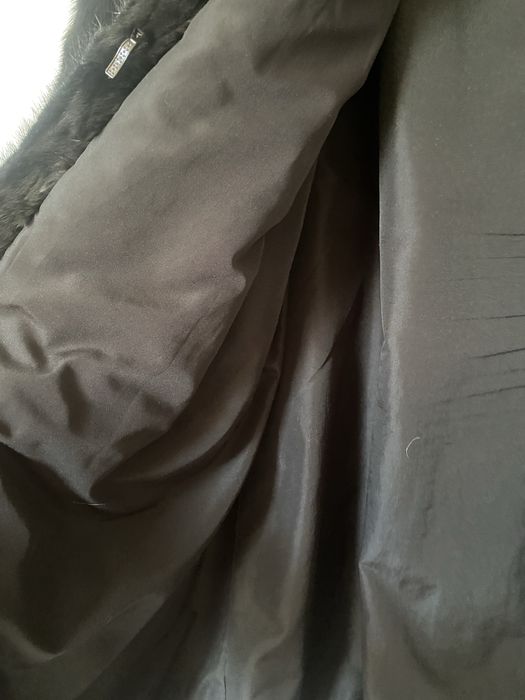 Шуба из кусочков норки