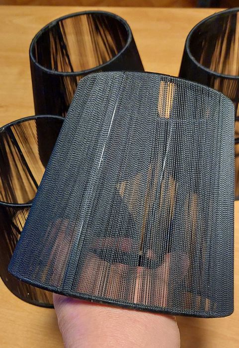 Set 4 Abajururi Negre