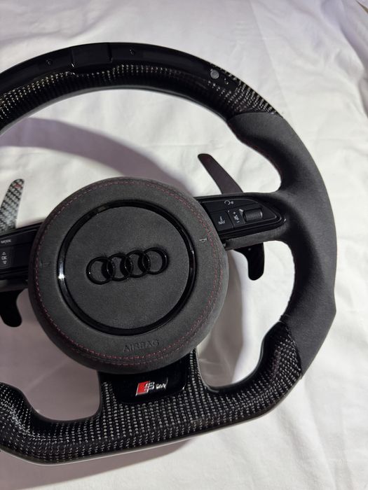 Volan Audi cu LED facut la comanda, custom , a3 a4 a5 a6 a7 a8 !