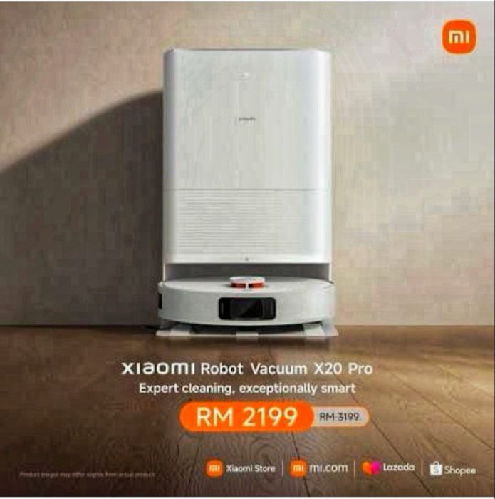 Pelesos Робот пылесос Xiaomi X20 Pro White EU. Для кухна.