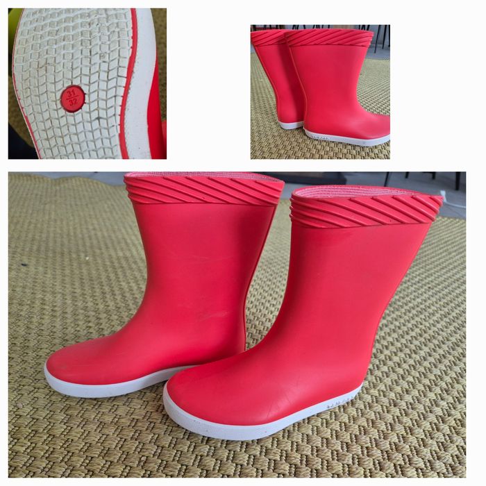 Cizme ploaie cauciuc h&m tribord decathlon  26  31/32