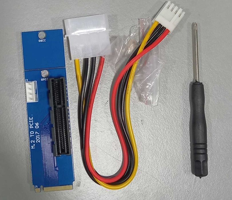 Adaptor extensie PCiEx X1 la X16 pe USB - Riser Card Extender PCI E PCIe M.2