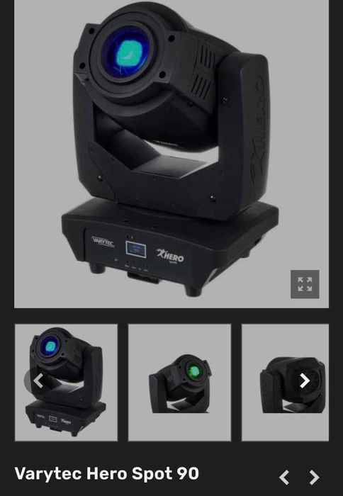 Moving head varytec hero spot 90