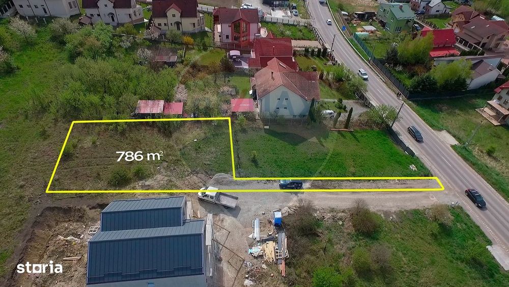 Teren cu autorizatie de constructie la intrare in Chinteni, Comision 0