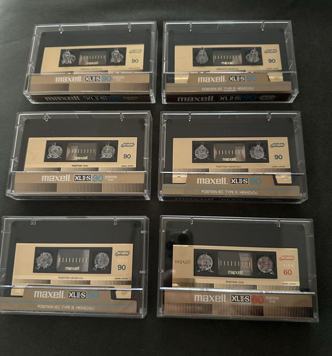 Vand un set de 6 casete Maxell XLII-S 90min