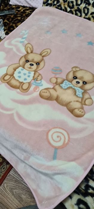 Детское плюшевое одеяло, плед